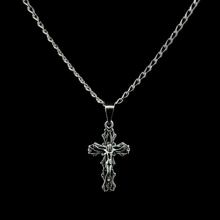 Handcrafted Classic Cross 925 Sterling Silver Necklace